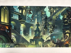 Fantasy City Fight Scene Playmat from CoolStuffInc.com